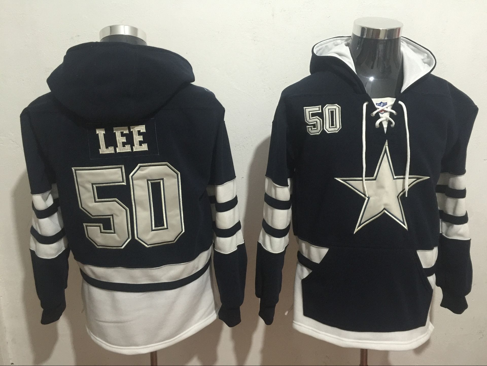 Men NFL Nike Dallas Cowboys 50 Lee blue Sweatshirts